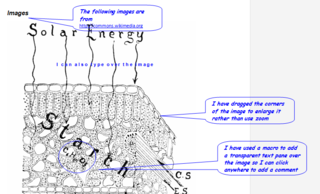 adding comments over an image